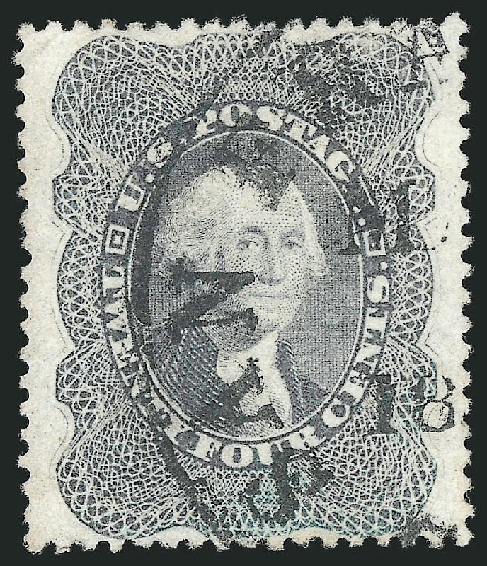 US Stamp Price Scott Catalogue 37: 24c 1860 Washington. Robert Siegel Auction Galleries, Sep 2014, Sale 1078, Lot 124