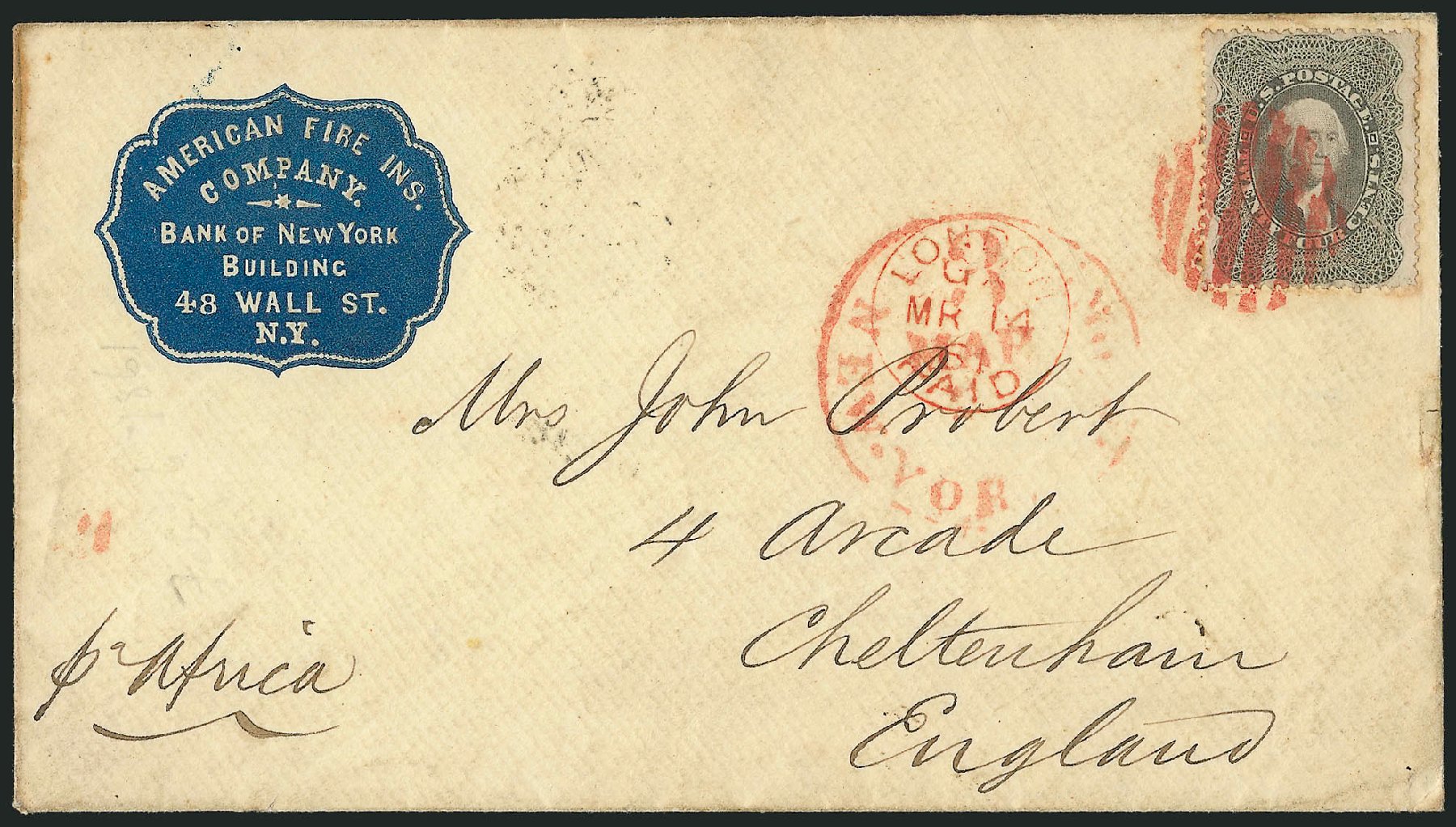 Cost of US Stamp Scott #37: 24c 1860 Washington. Robert Siegel Auction Galleries, Nov 2014, Sale 1084, Lot 3174