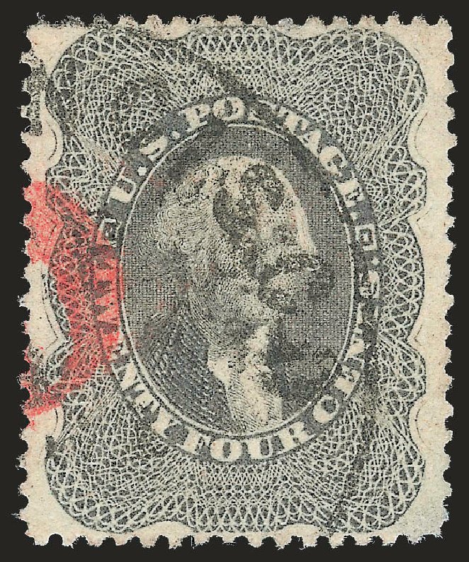 Values of US Stamp Scott Cat. # 37: 24c 1860 Washington. Robert Siegel Auction Galleries, Jun 2010, Sale 992, Lot 2104