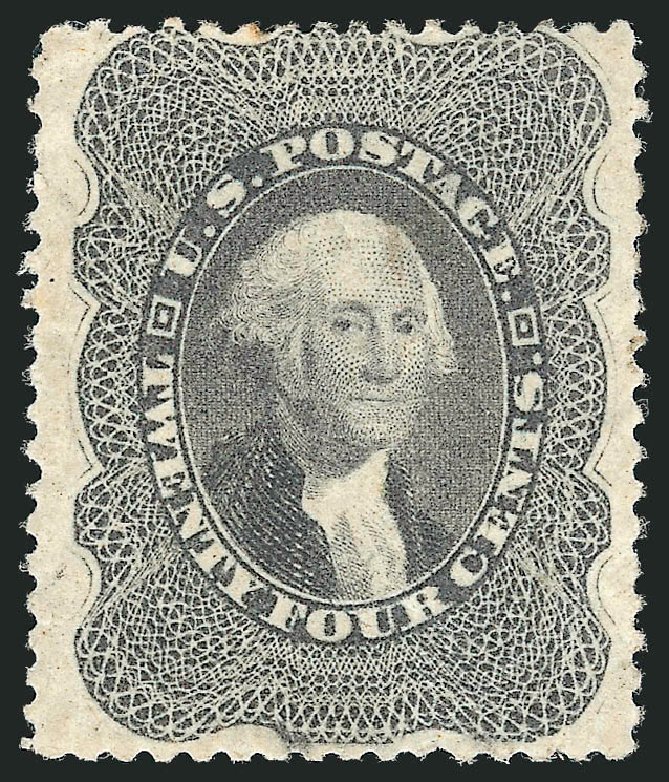 Cost of US Stamp Scott Catalogue #37: 24c 1860 Washington. Robert Siegel Auction Galleries, Jun 2011, Sale 1011, Lot 435