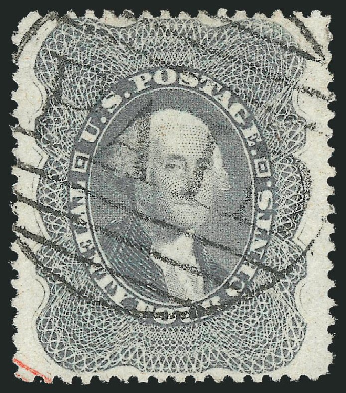 US Stamps Price Scott Catalogue #37 - 1860 24c Washington. Robert Siegel Auction Galleries, Oct 2012, Sale 1032, Lot 3095
