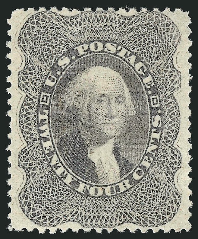 Price of US Stamp Scott #37 - 24c 1860 Washington. Robert Siegel Auction Galleries, Dec 2012, Sale 1037, Lot 1505