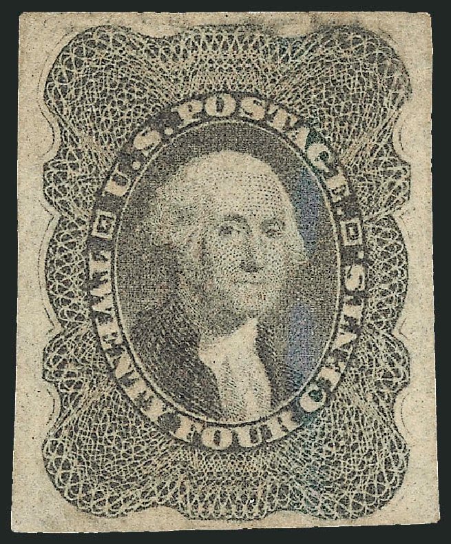 US Stamps Values Scott Cat. # 37 - 24c 1860 Washington. Robert Siegel Auction Galleries, Sep 2008, Sale 962, Lot 2295
