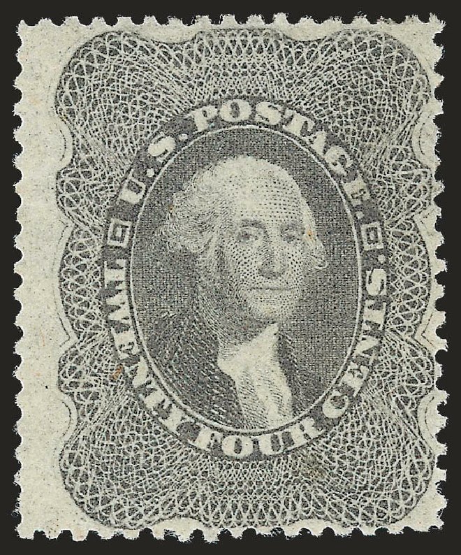Prices of US Stamps Scott Catalog # 37 - 24c 1860 Washington. Robert Siegel Auction Galleries, Dec 2009, Sale 982, Lot 5155