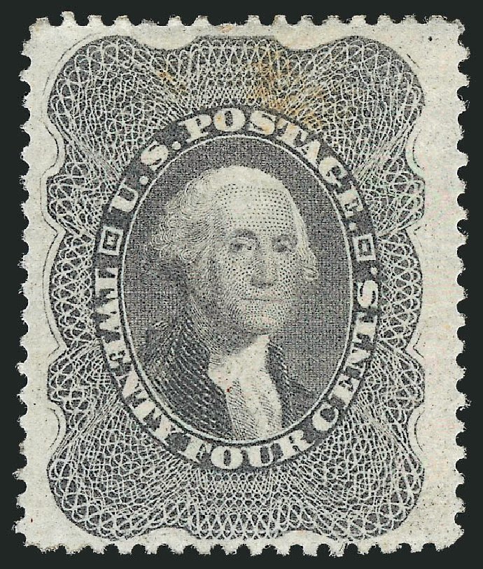 Value of US Stamps Scott Cat. #37 - 24c 1860 Washington. Robert Siegel Auction Galleries, Sep 2010, Sale 993, Lot 345