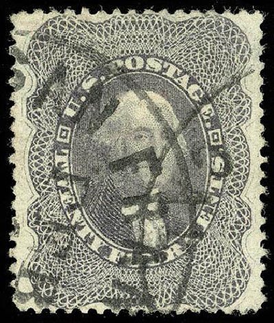 US Stamp Price Scott 37 - 1860 24c Washington. Matthew Bennett International, Apr 2008, Sale 326, Lot 72