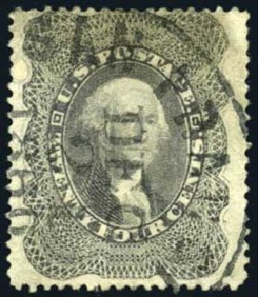 Costs of US Stamp Scott Cat. 37: 24c 1860 Washington. Harmer-Schau Auction Galleries, Oct 2008, Sale 79, Lot 52