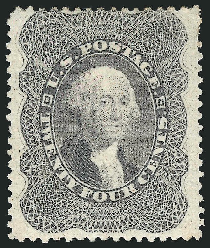 Prices of US Stamp Scott Cat. 37 - 24c 1860 Washington. Robert Siegel Auction Galleries, Mar 2013, Sale 1040, Lot 1262