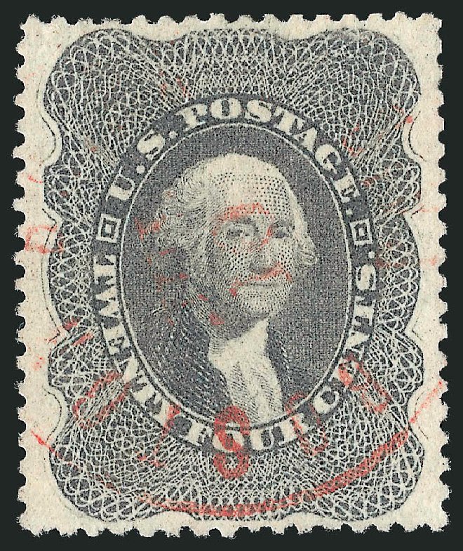 Cost of US Stamp Scott #37: 24c 1860 Washington. Robert Siegel Auction Galleries, Nov 2014, Sale 1084, Lot 3172