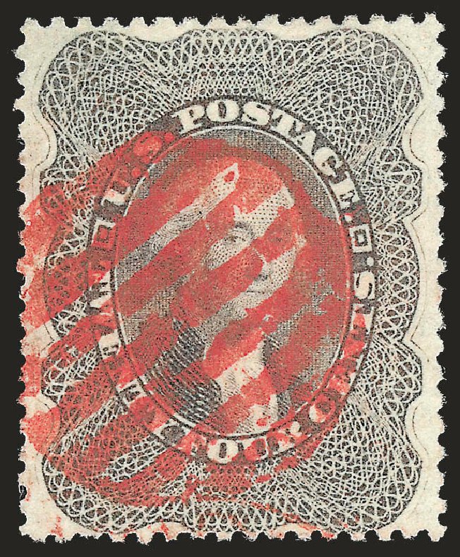 Value of US Stamp Scott # 37 - 24c 1860 Washington. Robert Siegel Auction Galleries, Apr 2010, Sale 984, Lot 202