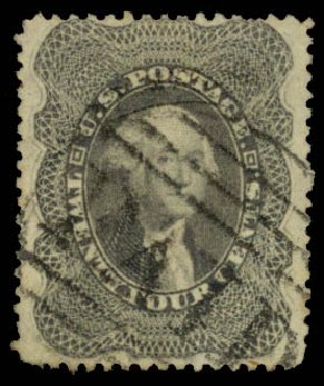 Price of US Stamp Scott Catalogue #37 - 24c 1860 Washington. Daniel Kelleher Auctions, Sep 2013, Sale 639, Lot 3153