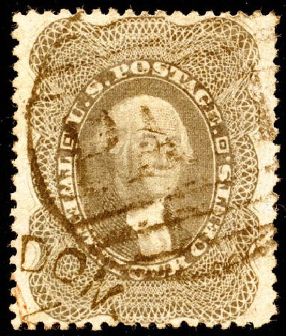 US Stamps Price Scott 37 - 24c 1860 Washington. Matthew Bennett International, Jun 2008, Sale 328, Lot 526