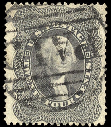 US Stamps Price Scott Cat. #37 - 24c 1860 Washington. Cherrystone Auctions, Nov 2010, Sale 201011, Lot 56