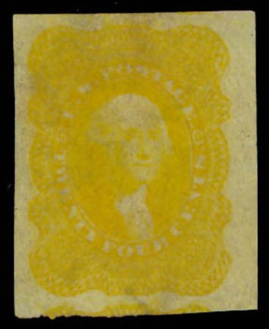 Prices of US Stamp Scott Catalogue 37: 1860 24c Washington. Daniel Kelleher Auctions, Oct 2011, Sale 626, Lot 66
