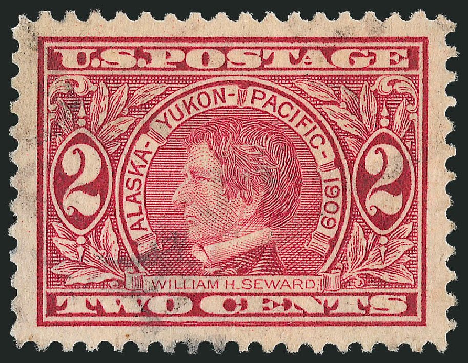 US Stamps Value Scott Catalog 370: 2c 1909 Alaska-Yukon Exposition. Robert Siegel Auction Galleries, Dec 2009, Sale 982, Lot 5758