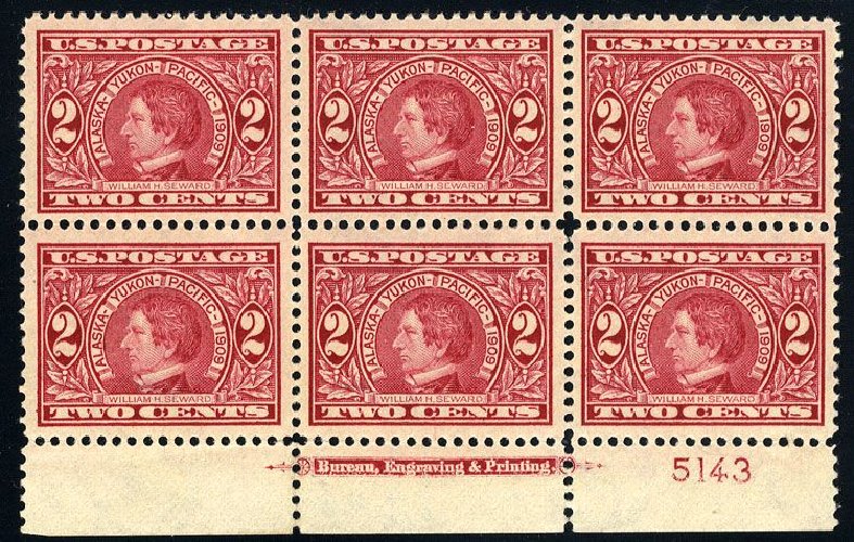 Costs of US Stamps Scott Cat. 370: 1909 2c Alaska-Yukon Exposition. Cherrystone Auctions, Jan 2008, Sale 200801, Lot 1209