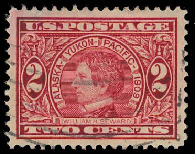 US Stamp Price Scott Catalogue # 370 - 1909 2c Alaska-Yukon Exposition. Daniel Kelleher Auctions, Jul 2011, Sale 625, Lot 950