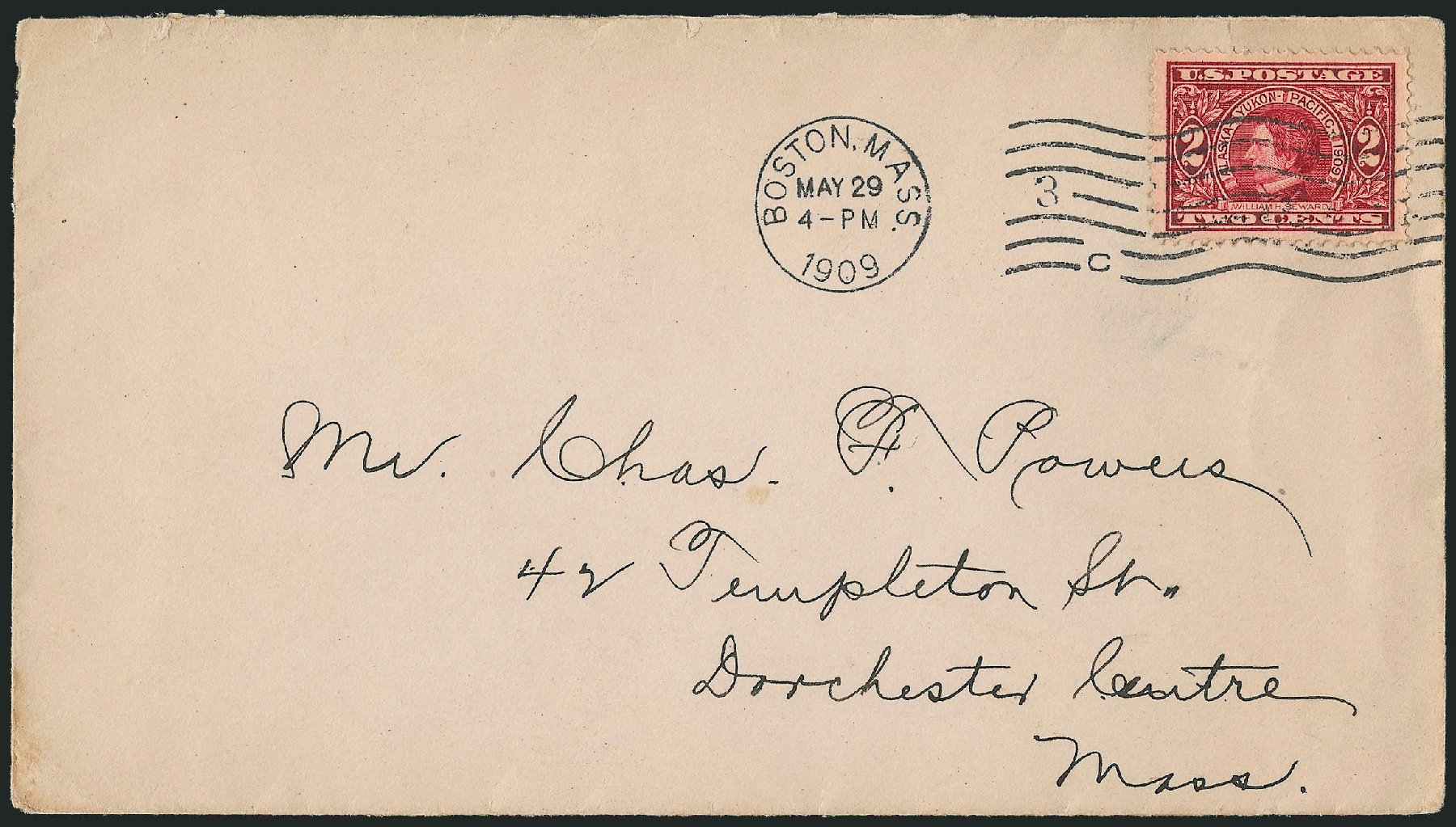 US Stamp Values Scott Catalog #370: 2c 1909 Alaska-Yukon Exposition. Robert Siegel Auction Galleries, Dec 2010, Sale 1003, Lot 5040