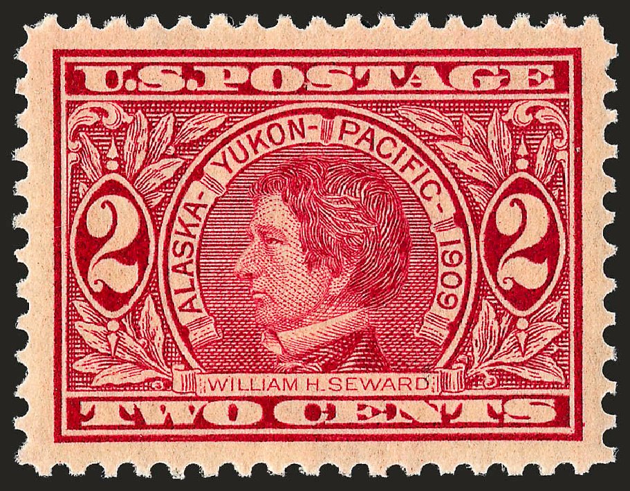 US Stamp Prices Scott Catalog # 370 - 1909 2c Alaska-Yukon Exposition. Robert Siegel Auction Galleries, Sep 2008, Sale 962, Lot 2681
