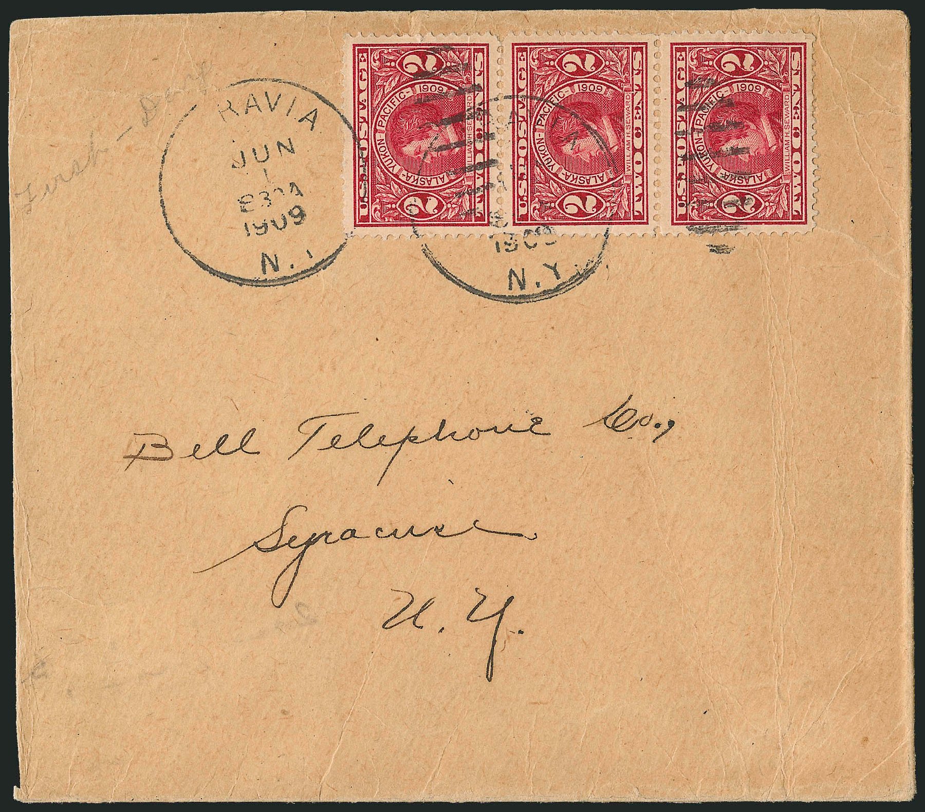 US Stamps Prices Scott Catalogue # 370: 1909 2c Alaska-Yukon Exposition. Robert Siegel Auction Galleries, Dec 2010, Sale 1003, Lot 5045