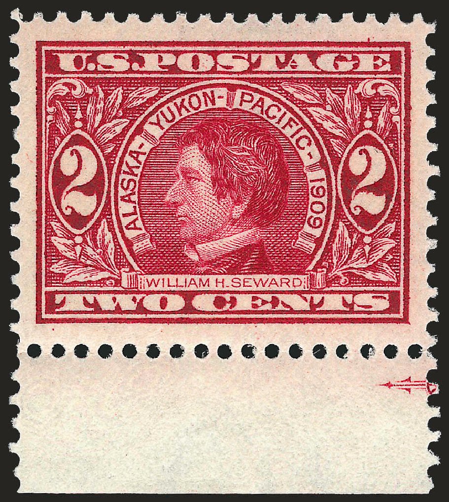 Prices of US Stamps Scott Cat. # 370: 1909 2c Alaska-Yukon Exposition. Robert Siegel Auction Galleries, Dec 2008, Sale 967, Lot 4703