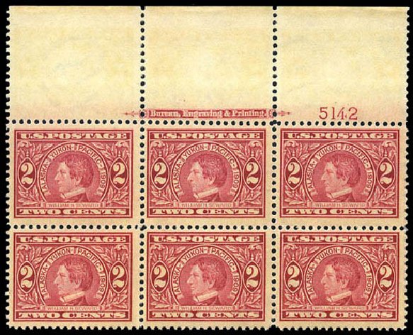 Prices of US Stamp Scott Catalogue 370: 2c 1909 Alaska-Yukon Exposition. Matthew Bennett International, Mar 2011, Sale 337, Lot 2846