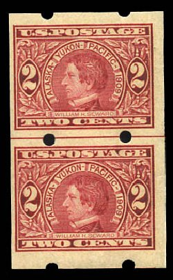 US Stamps Price Scott Catalog #371 - 2c 1909 Alaska-Yukon Exposition Imperf. Matthew Bennett International, Mar 2011, Sale 337, Lot 3157