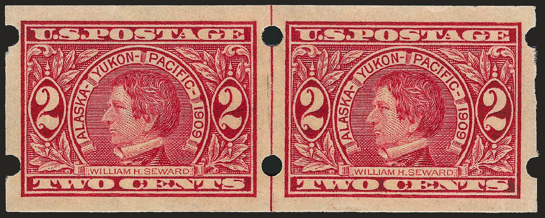 Cost of US Stamp Scott # 371 - 2c 1909 Alaska-Yukon Exposition Imperf. Robert Siegel Auction Galleries, Dec 2008, Sale 967, Lot 4547