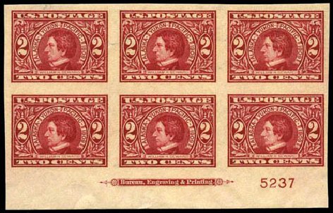 Values of US Stamp Scott Catalogue #371: 2c 1909 Alaska-Yukon Exposition Imperf. Harmer-Schau Auction Galleries, Oct 2011, Sale 91, Lot 279