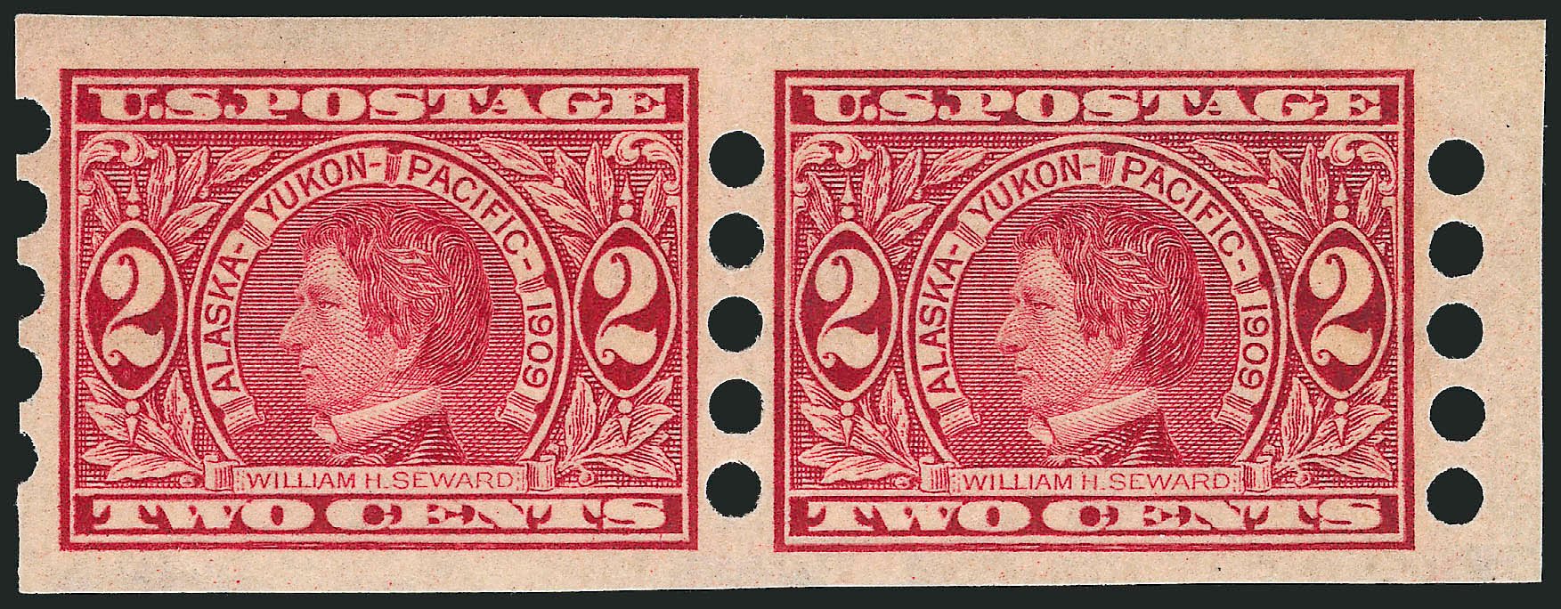 Prices of US Stamp Scott Catalog # 371 - 2c 1909 Alaska-Yukon Exposition Imperf. Robert Siegel Auction Galleries, Dec 2010, Sale 1003, Lot 5029