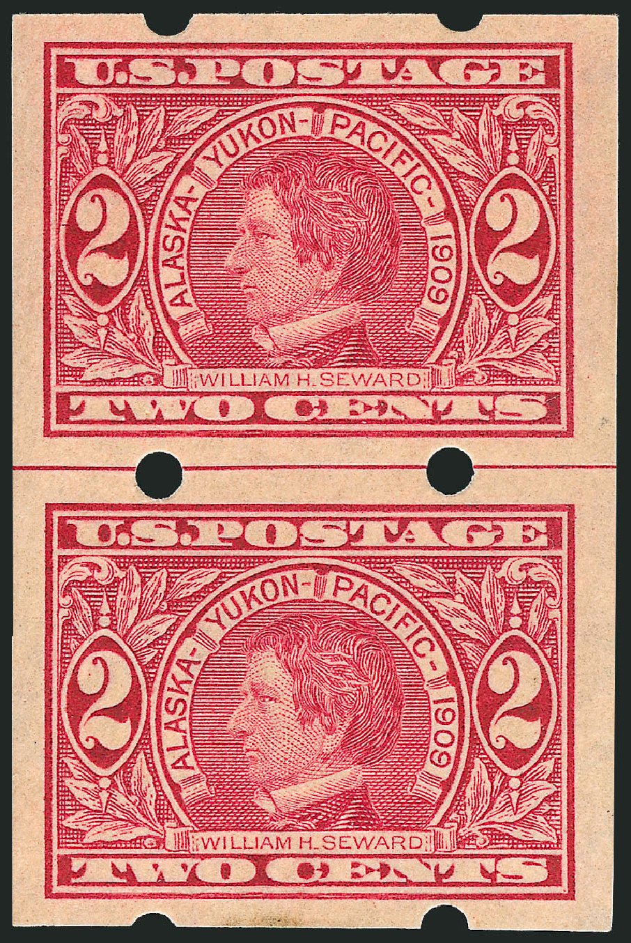 Prices of US Stamp Scott Catalogue #371: 2c 1909 Alaska-Yukon Exposition Imperf. Robert Siegel Auction Galleries, Dec 2008, Sale 967, Lot 4540