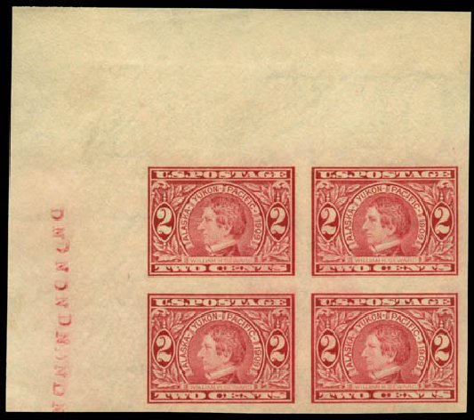 Price of US Stamp Scott 371: 2c 1909 Alaska-Yukon Exposition Imperf. Matthew Bennett International, Jun 2008, Sale 328, Lot 901