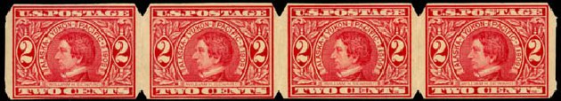 US Stamp Prices Scott Catalogue 371 - 1909 2c Alaska-Yukon Exposition Imperf. Daniel Kelleher Auctions, Jan 2015, Sale 663, Lot 1723