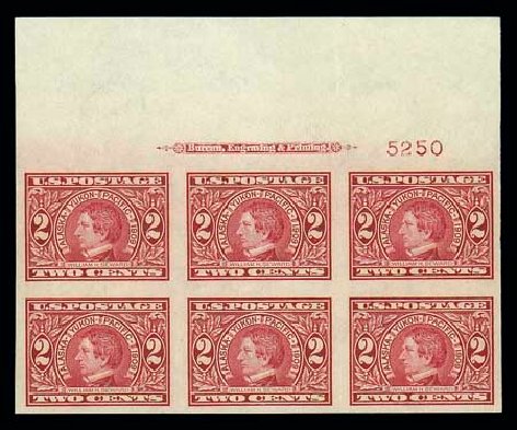 US Stamps Prices Scott Catalog 371: 1909 2c Alaska-Yukon Exposition Imperf. Matthew Bennett International, Jun 2007, Sale 319, Lot 1396