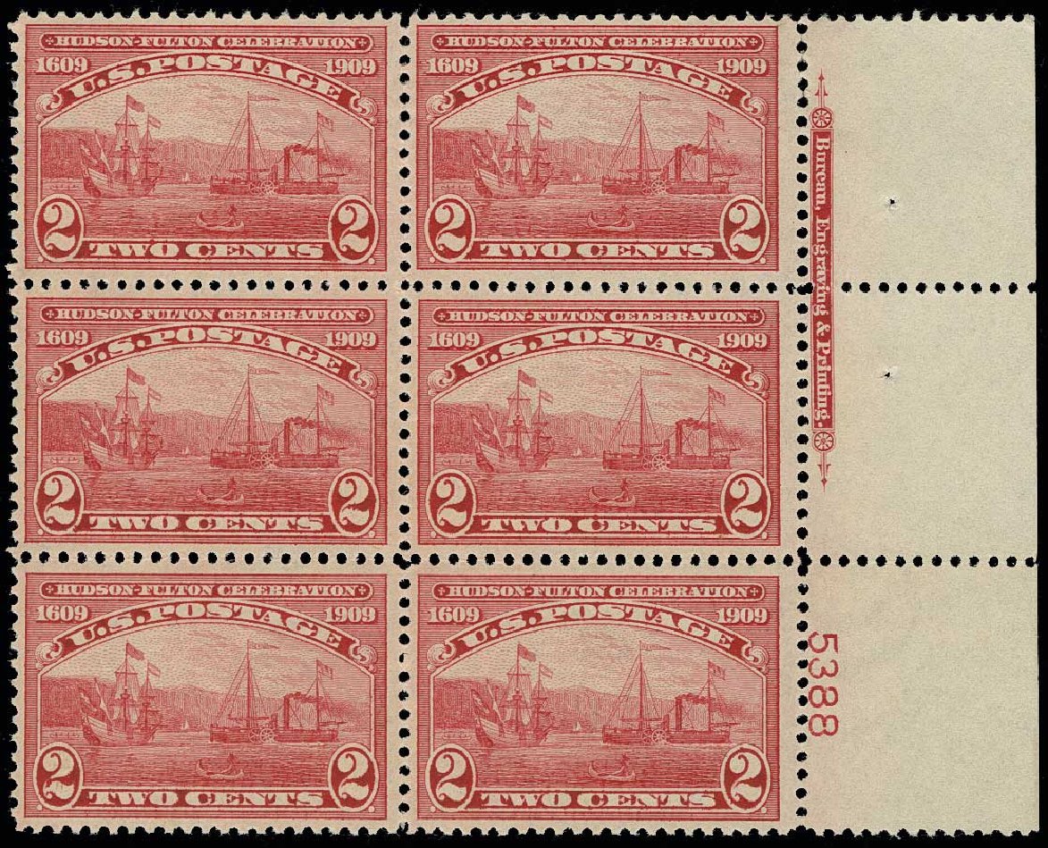 Cost of US Stamps Scott Catalogue 372: 2c 1909 Hudson-Fulton. H.R. Harmer, Jun 2013, Sale 3003, Lot 1267