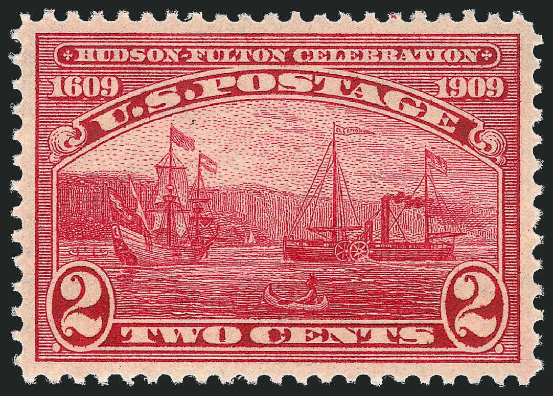 Value of US Stamps Scott Catalogue #372 - 2c 1909 Hudson-Fulton. Robert Siegel Auction Galleries, Nov 2012, Sale 1034, Lot 347
