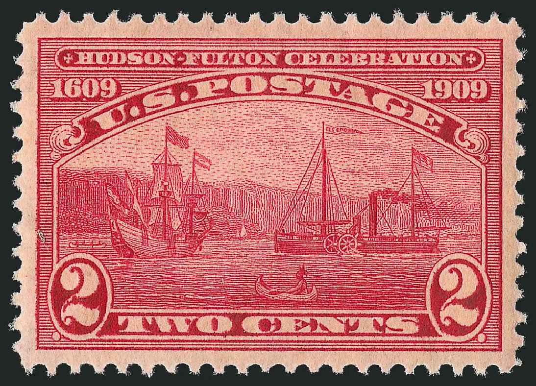 US Stamp Price Scott Cat. 372: 1909 2c Hudson-Fulton. Robert Siegel Auction Galleries, Dec 2012, Sale 1037, Lot 2018