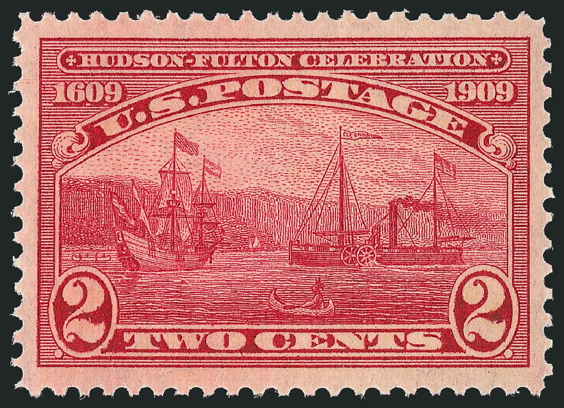 Prices of US Stamp Scott Cat. 372: 2c 1909 Hudson-Fulton. Robert Siegel Auction Galleries, Dec 2012, Sale 1037, Lot 2019