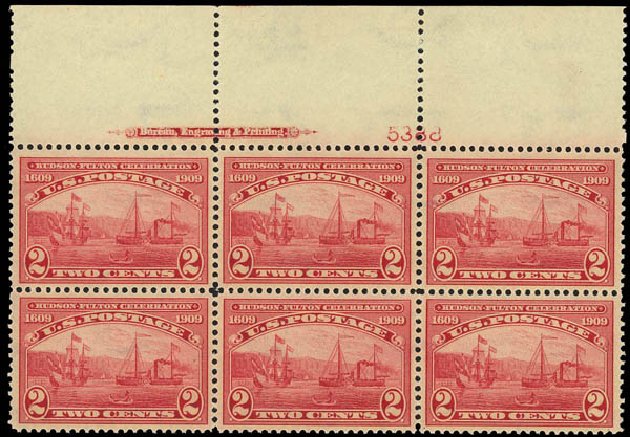 Value of US Stamps Scott Catalogue 372 - 1909 2c Hudson-Fulton. Daniel Kelleher Auctions, Jan 2012, Sale 628, Lot 460