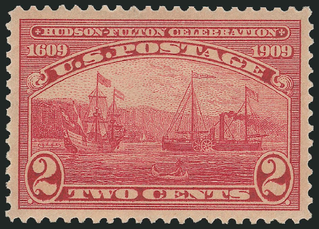 Value of US Stamp Scott Catalogue # 372 - 1909 2c Hudson-Fulton. Robert Siegel Auction Galleries, Sep 2009, Sale 976, Lot 1961