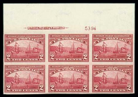 Cost of US Stamp Scott Catalog #373: 2c 1909 Hudson-Fulton Imperf. Matthew Bennett International, Jun 2007, Sale 319, Lot 1399