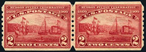 Price of US Stamps Scott Catalog 373 - 2c 1909 Hudson-Fulton Imperf. Harmer-Schau Auction Galleries, Aug 2011, Sale 90, Lot 1902