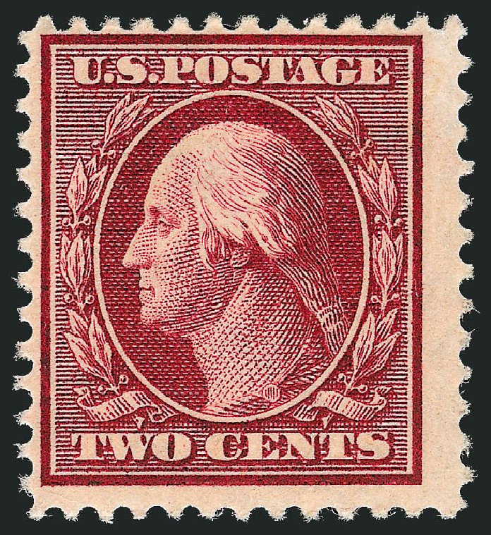 Cost of US Stamps Scott Cat. 375: 1910 2c Washington Perf 12. Robert Siegel Auction Galleries, Sep 2008, Sale 962, Lot 2685
