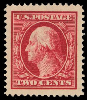 Prices of US Stamps Scott Cat. 375 - 2c 1910 Washington Perf 12. Daniel Kelleher Auctions, Jul 2011, Sale 625, Lot 952
