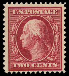 Costs of US Stamp Scott Cat. 375: 1910 2c Washington Perf 12. Daniel Kelleher Auctions, Jan 2012, Sale 628, Lot 463