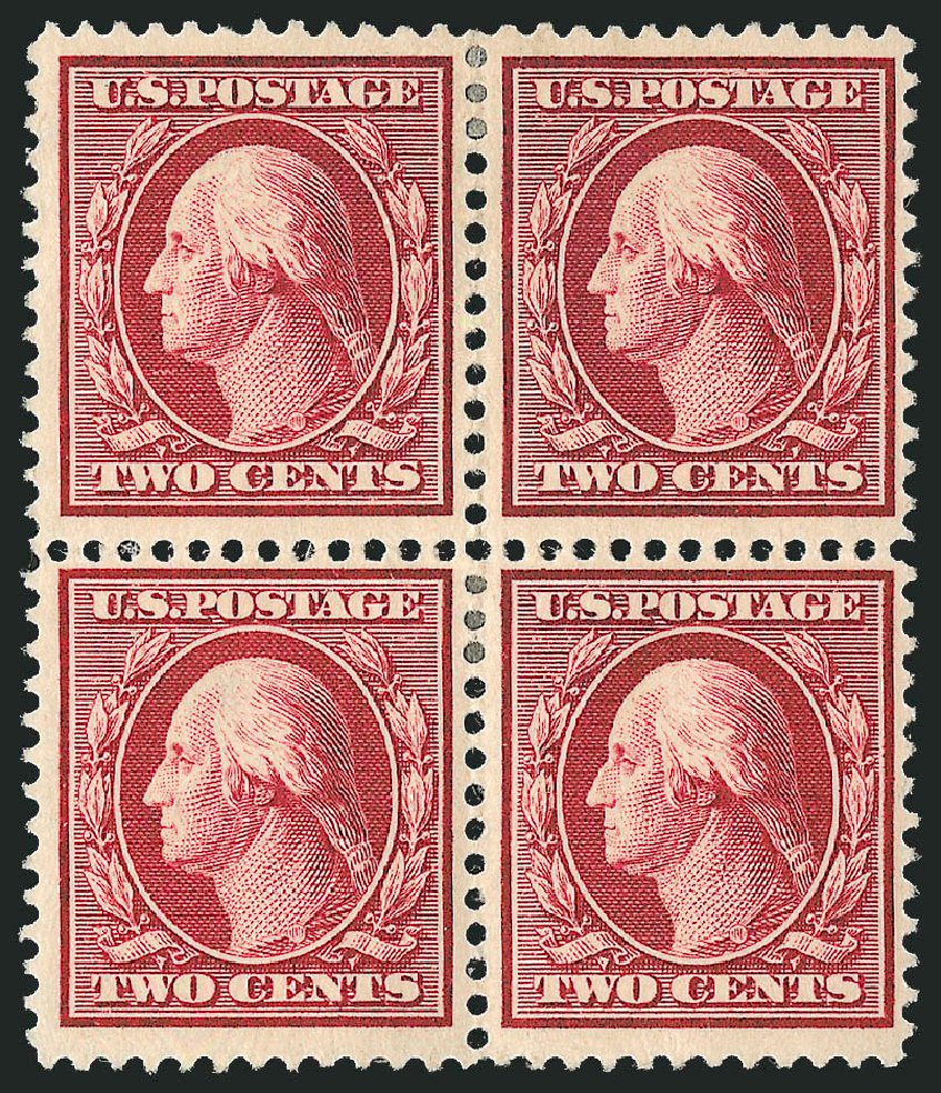 US Stamp Values Scott Cat. 375: 2c 1910 Washington Perf 12. Robert Siegel Auction Galleries, Dec 2010, Sale 1000, Lot 1206