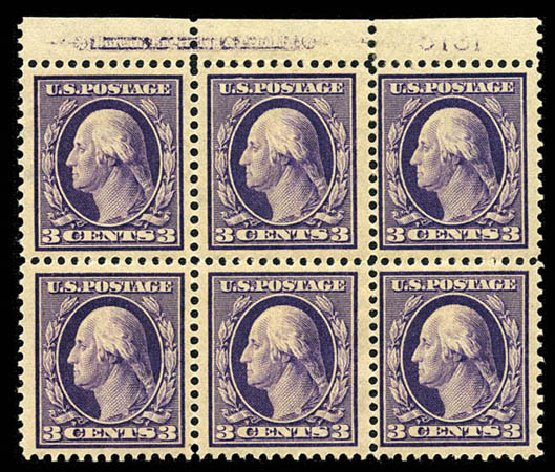 US Stamp Prices Scott Catalog #376 - 3c 1910 Washington Perf 12. Matthew Bennett International, Mar 2012, Sale 344, Lot 4541