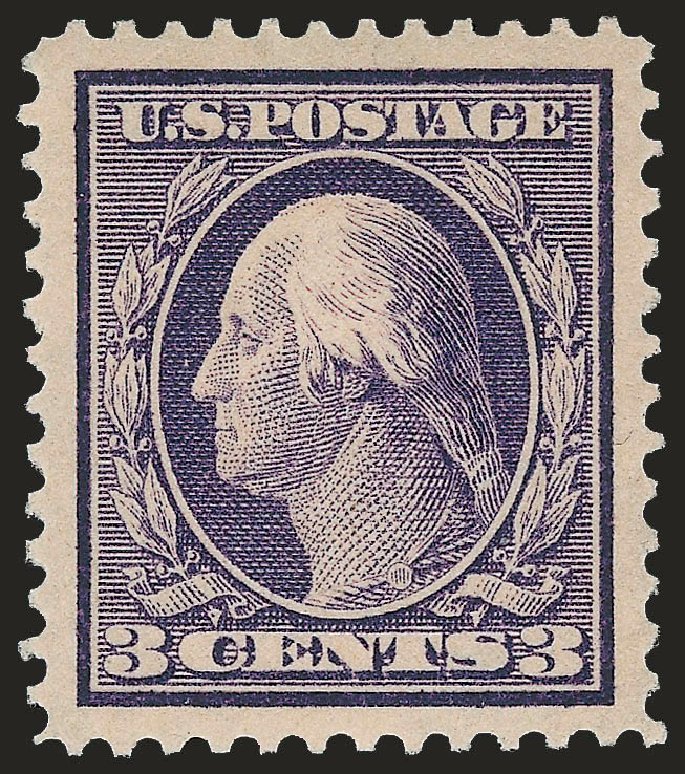 US Stamps Prices Scott Catalog # 376 - 1910 3c Washington Perf 12. Robert Siegel Auction Galleries, Jun 2009, Sale 975, Lot 1761