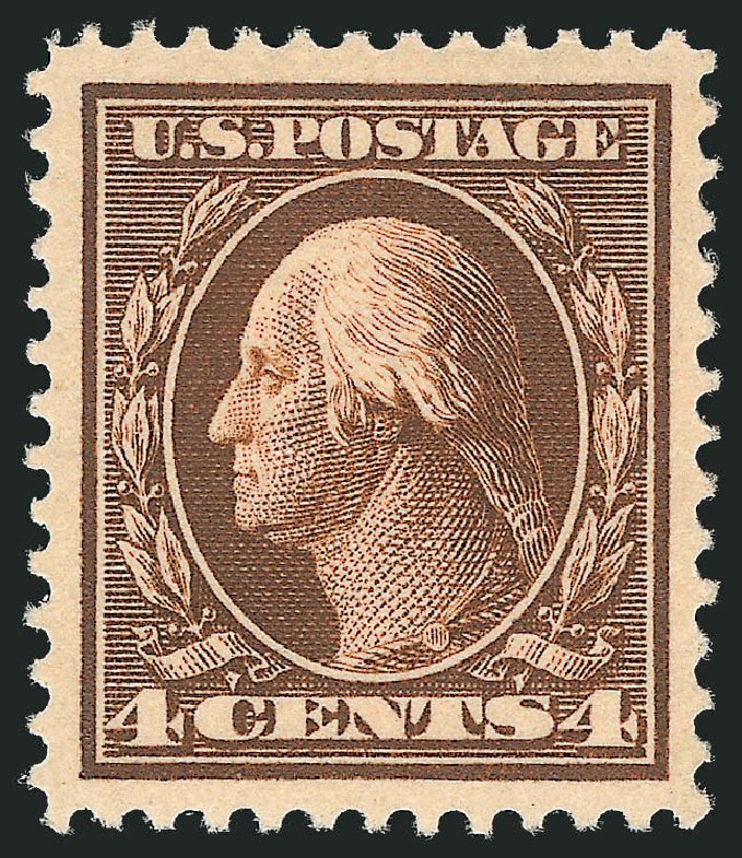 Price of US Stamps Scott Catalog # 377 - 4c 1911 Washington Perf 12. Robert Siegel Auction Galleries, Jun 2011, Sale 1011, Lot 718
