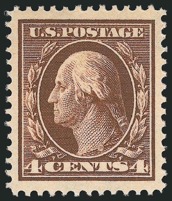 Cost of US Stamp Scott 377: 4c 1911 Washington Perf 12. Robert Siegel Auction Galleries, Sep 2009, Sale 968B, Lot 478